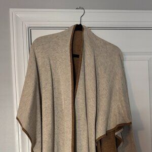 Cream and Brown Shawl